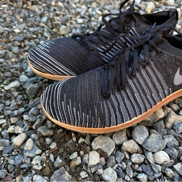 Nike Free Transform Flyknit Running Sneakers Black Gray Lace Up Size 9 Women - Picture 6 of 13